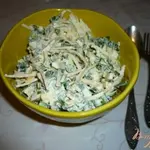Салат с зелёным луком