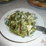 Стручковая фасоль в яичной заливке