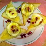 Тосты с сыром и фруктами
