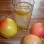 Яблочный компот с виноградом