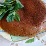 Кефирный пирог со свежей мятой