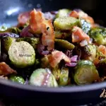 Брюссельская капуста с беконом