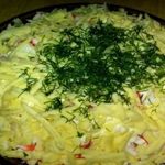 Салат с крабовыми палочками Кокетка