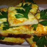 Горячие бутерброды с морковью и плавленным сыром