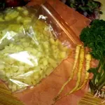 Корень петрушки замороженный