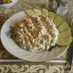 Салат с икрой трески