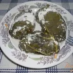 Голубцы в листьях ревеня