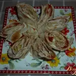 Рулет из лаваша с паштетом