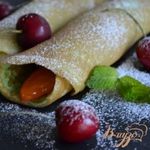 Блинчики с фруктовой начинкой с киршем