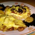 Мясо по-купечески(с грибами)
