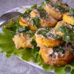 Кабачки в кефире с зеленью