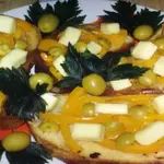Брускетта с сыром