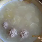 Картофельный суп с фрикадельками