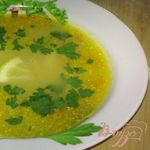 Простой куриный суп с рисом