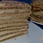 Кофейный торт с заварным кремом (на сковороде)
