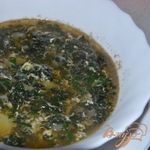 Крапивный суп с яйцом