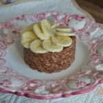 Рисовая каша с шоколадом и бананами