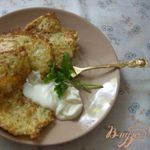 Драники из молодой картошки с рубленной курицей