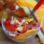 Закусочный салат из маринованных овощей