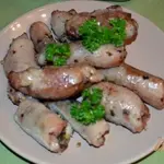 Свиные пальчики с начинкой из грецкого ореха и зелени