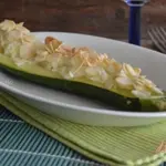 Лодочки из цукини с рисово-сырной начинкой