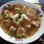 Пельменный суп.