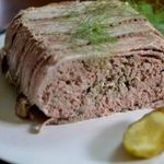 Террин с куриной печенью и свиным фаршем