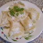 Вареники на замороженном тесте
