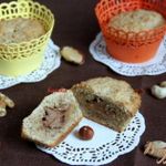 Ореховые маффины с нугой
