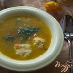 Суп с сырными шариками-клецками