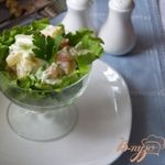 Салат Майский с ананасом и куриным балыком