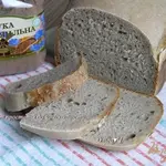 Постный хлеб с мукой из семян льна