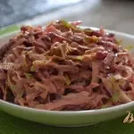 Салат со свеклой и салатной капустой