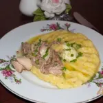Кукурузная каша с тунцом