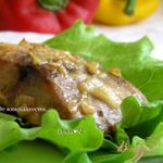 Белый амур в чесночно-луковом маринаде