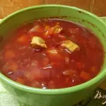Борщ на индюке