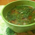 Суп с белыми грибами и овощами