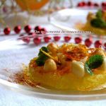 Салат с нутом, апельсинами и перепелиными яйцами