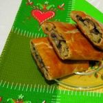 Рулет с грибами и укропом