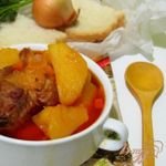 Тушеная картошка с ребрышками