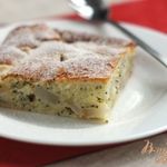 Пирог с грушей и маком
