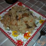 Рис с шампиньонами