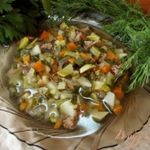 Суп из кабачков на говядине