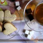 Печенье Кофейные сердечки с шоколадным кремом