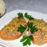 Мини пицца на батоне (багете)