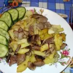 Жареная картошечка с лесными грибами