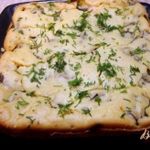 Пирог с шампиньонами закусочный
