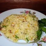 Рис с копченой курочкой