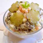 Салат с шампиньонами