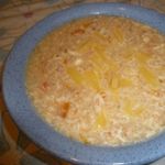 Супчик овсяный с яйцом и сыром